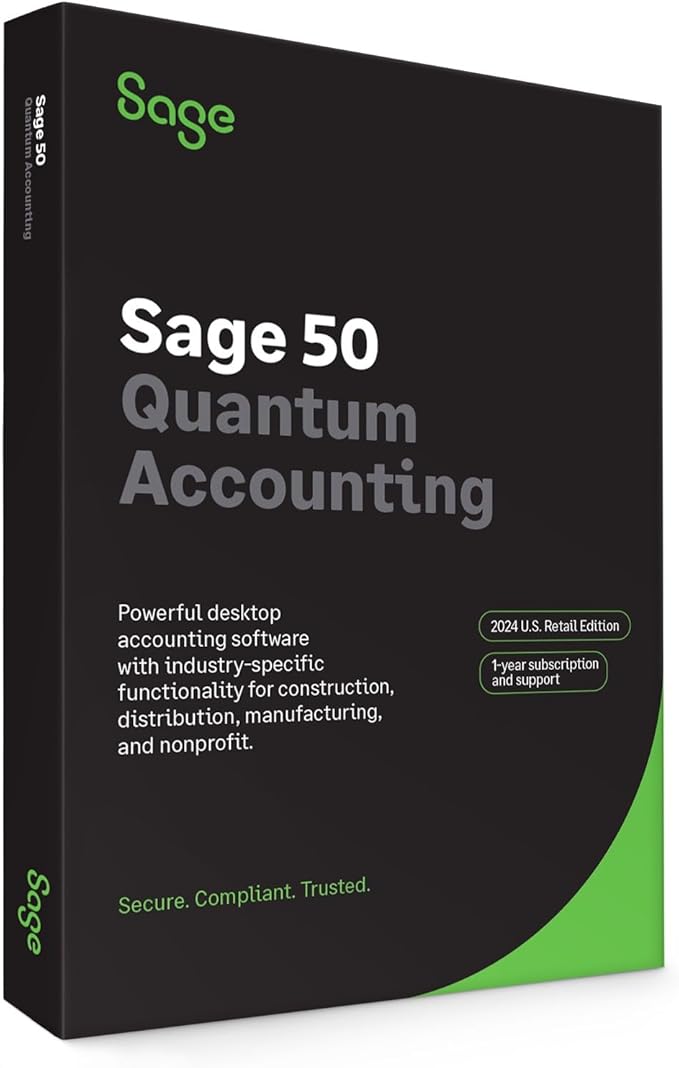 SAGE 50 QUANTUM ACCOUNTING 2024 U.S. 3-USER 1-YEAR SUBSCRIPTION - Image 2