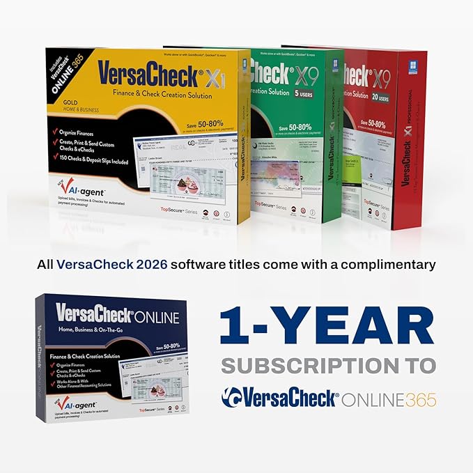 VersaCheck X9 Enterprise 2026 – 100 Users + VersaCheck ONLINE Pro 1yr Sub Bundle - Image 3